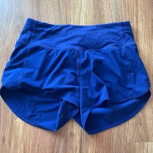 Lululemon speed up short long blue
